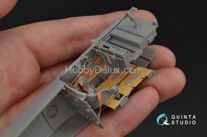 3D Декаль интерьера кабины Fokker Dr.1 для модели Meng QD32050