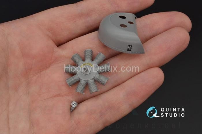 3D Декаль интерьера кабины Fokker Dr.1 для модели Meng QD32050