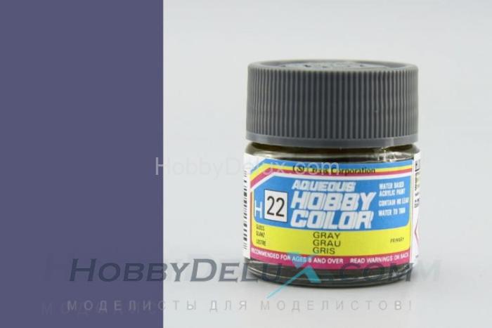 Краска акриловая Hobby Color - H022 Gloss Grey H22