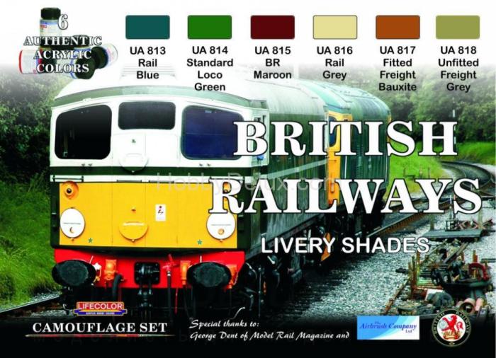 Набор красок Life Color -  BRITISH RAILWYS COLOURS XS06