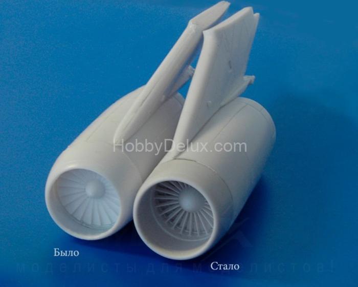 Входной канал воздхозаборника и КНД двигателя Д-30КП AMG72040