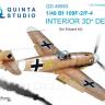 3D Декаль интерьера кабины Bf 109F-2/F-4 для модели Eduard QD48083