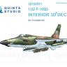3D Декаль интерьера кабины F-105D для модели Трубач QD32051