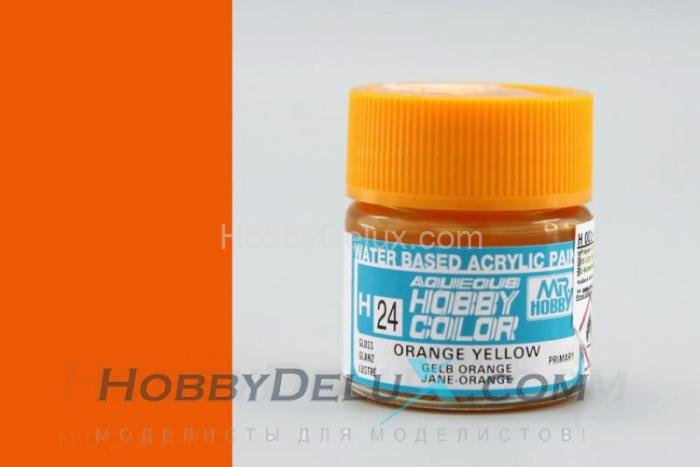Краска акриловая Hobby Color - H024 Orange Yellow H24