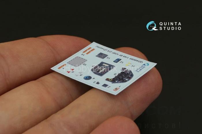 3D Декаль интерьера кабины Bf 109F-2/F-4 для Звезды QD48085