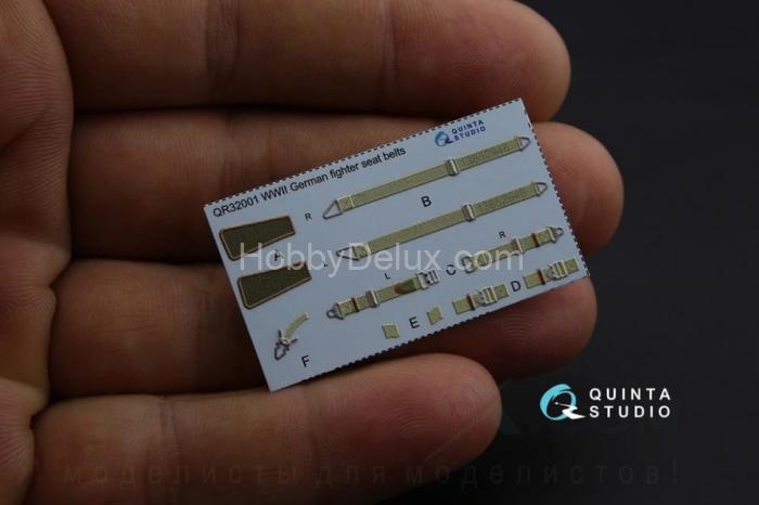 3D Декаль интерьера кабины Bf 109E-4 для модели Cyber-hobby/Dragon QD32053