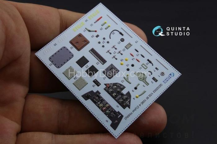 3D Декаль интерьера кабины Bf 109E-4 для модели Cyber-hobby/Dragon QD32053