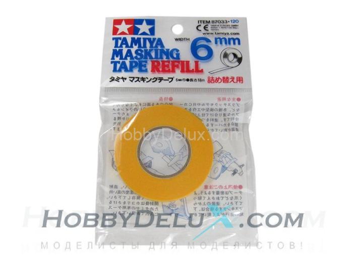 Маскирующая лента в рулоне ширина, 6 мм. 87033