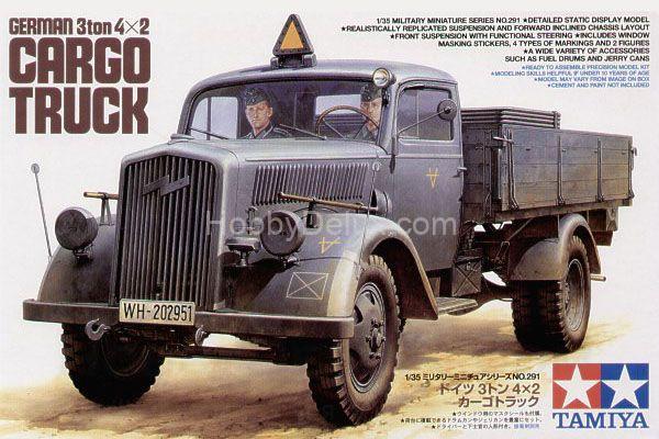 Tamiya 35291 1/35 Немецкий 3-х тонный грузовик (Opel Blitz) 2 фигуры 35291