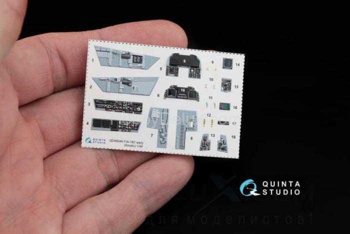 3D Декаль интерьера кабины F/A-18С (early) QD48044
