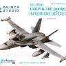 3D Декаль интерьера кабины F/A-18С (early) QD48044