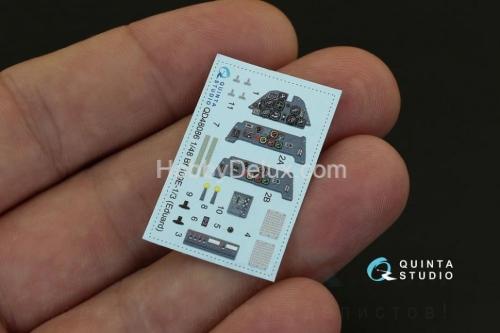 3D Декаль интерьера кабины Bf 109E-1/E-3 для модели Eduard