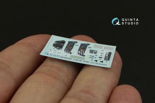 3D Декаль интерьера кабины Bf 109E-1/E-3 для модели Eduard