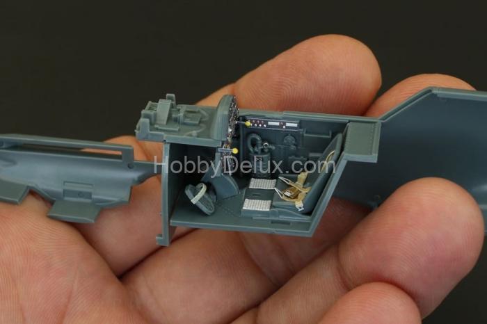 3D Декаль интерьера кабины Bf 109E-1/E-3 для модели Eduard QD48086