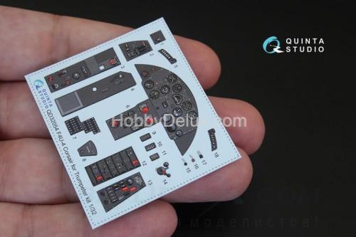 3D Декаль интерьера кабины F4U-4 для модели Трубач