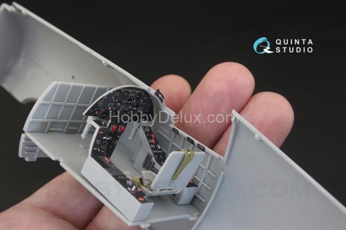 3D Декаль интерьера кабины F4U-4 для модели Трубач QD32054
