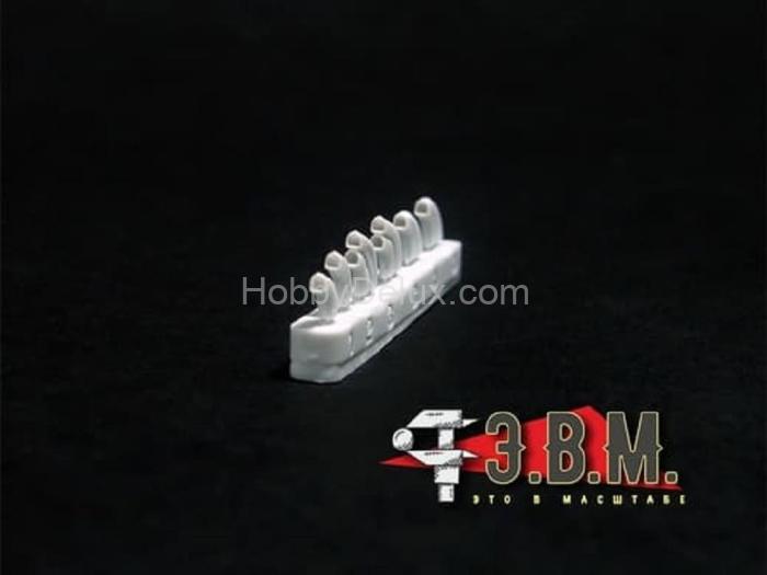 Як-9 выхлопные патрубки для модели "Звезды" 1/48 RS48023