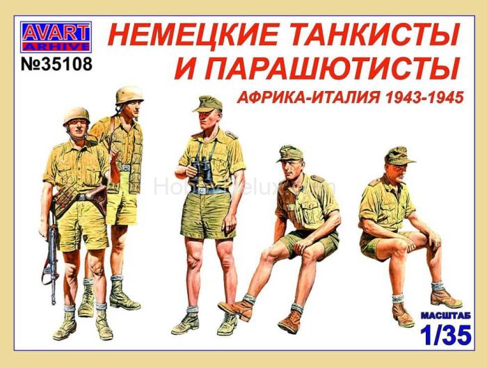 Немецкие танкисты и парашютисты Африка-Италия 1943-1945 г. AVA35108