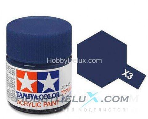 Краска акриловая Tamiya - X-3 Royal Blue (Корол. синяя)