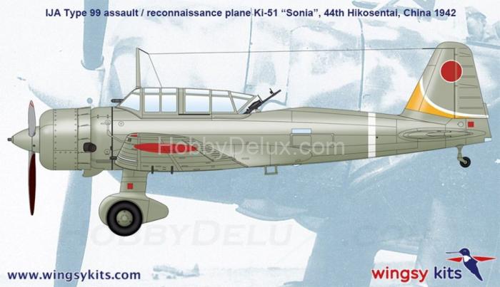 IJA Type 99 assault/recon. plane Ki-51 “Sonia” 1/48 D5-05