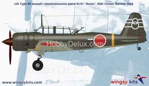 IJA Type 99 assault/recon. plane Ki-51 “Sonia” 1/48