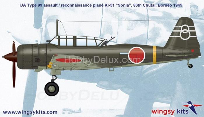 IJA Type 99 assault/recon. plane Ki-51 “Sonia” 1/48 D5-05