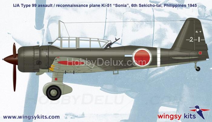 IJA Type 99 assault/recon. plane Ki-51 “Sonia” 1/48 D5-05