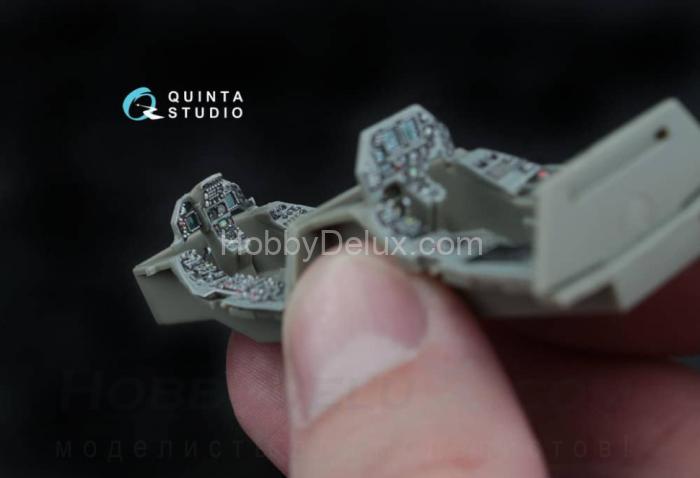 3D Декаль интерьера кабины F-16D (блоков 30/40/50) (осн. Элементы) QD48045-Base