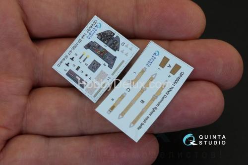 3D Декаль интерьера кабины Bf 109E-4/E-7 для модели Eduard