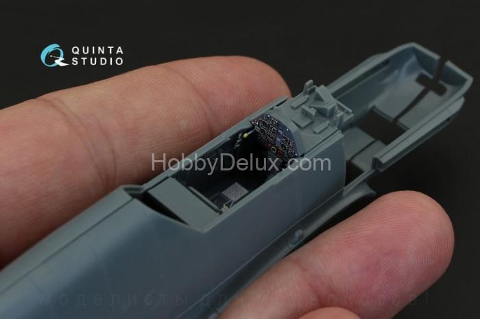 3D Декаль интерьера кабины Bf 109E-4/E-7 для модели Eduard QD48087