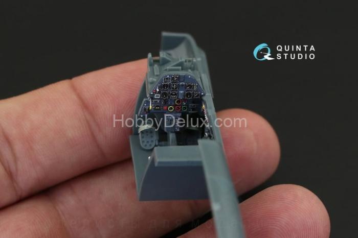 3D Декаль интерьера кабины Bf 109E-4/E-7 для модели Eduard QD48087