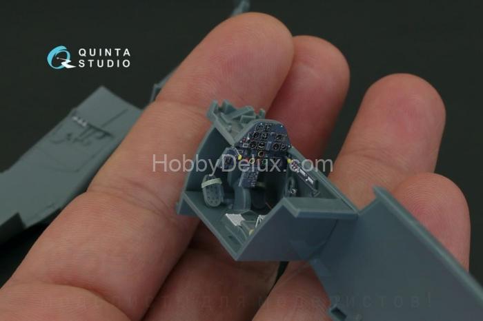 3D Декаль интерьера кабины Bf 109E-4/E-7 для модели Eduard QD48087