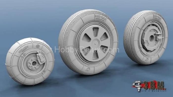 МиГ-21 колеса шасси (ранние) 1/48 RS48024