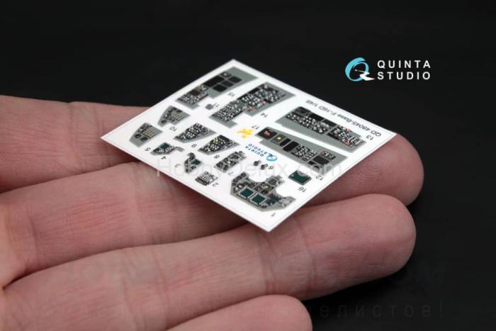 3D Декаль интерьера кабины F-16D (блоков 30/40/50) (расширен. набор) QD48045-Pro