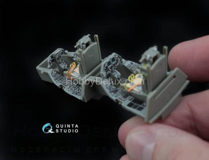 3D Декаль интерьера кабины F-16D (блоков 30/40/50) (расширен. набор) QD48045-Pro