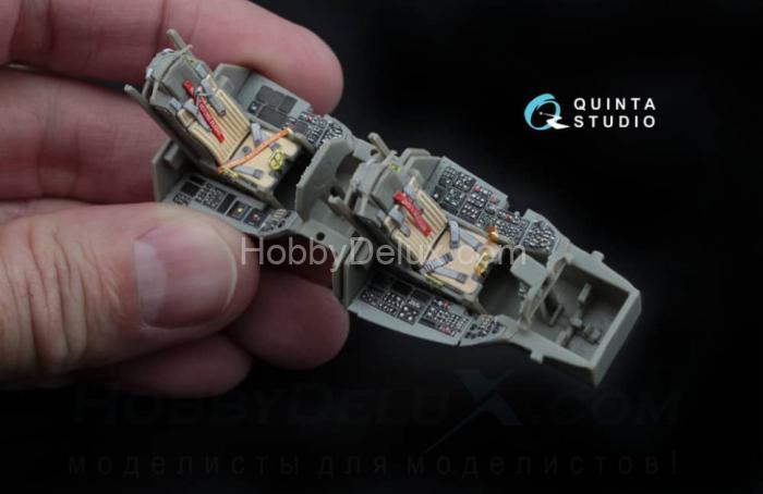 3D Декаль интерьера кабины F-16D (блоков 30/40/50) (расширен. набор) QD48045-Pro