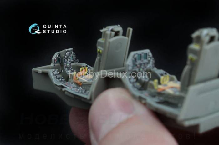 3D Декаль интерьера кабины F-16D (блоков 30/40/50) (расширен. набор) QD48045-Pro