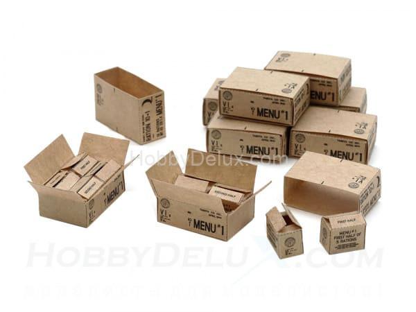 1/35 Коробочка с сухим пайком американского солдата (1943-1945г). Набор из 10 шт. 12689