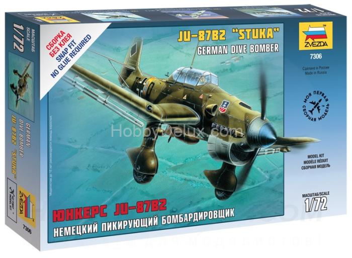 Немецкий пикирующий бомбардировщик Юнкерс Ju-87B2 ZV7306