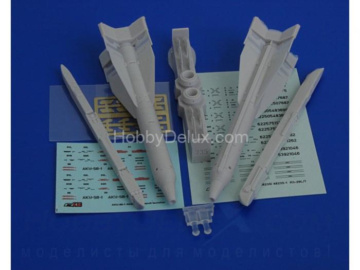 Авиационная управляемая ракета Х-29Л с пусковой АКУ-58-1 AMC48235-1