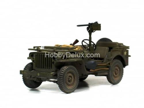 Американский 1/4-тонный джип 4х4 Willys MB с фигурой водителя