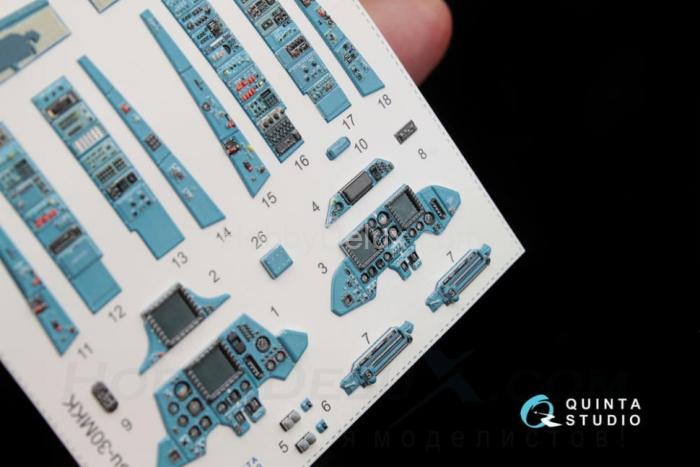 3D Декаль интерьера кабины Су-30 МКК QD48047