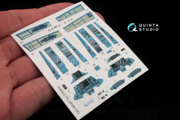 3D Декаль интерьера кабины Су-30 МКК QD48047