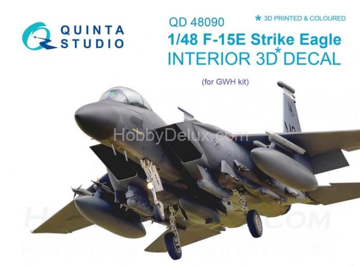 3D Декаль интерьера кабины F-15E  для модели GWH QD48090