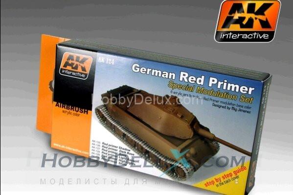 Набор красок для модуляции - RED PRIMER MODULATION SET AK-124