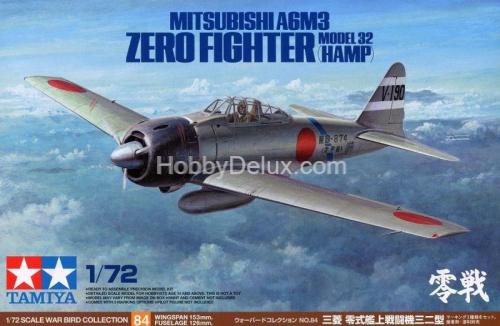 Tamiya 60784 Mitsubishi A6M3 Zero Fighter Model 32 (Hamp)