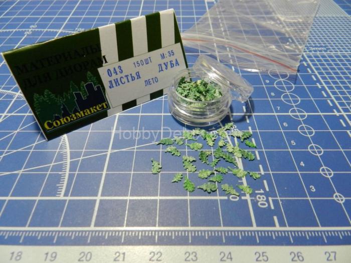 Листья дуба - лето (материал полулатекс) SM043