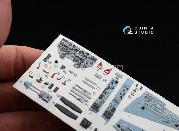 3D Декаль интерьера кабины Су-25 QD32001