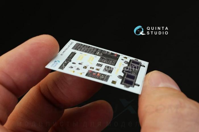 3D Декаль интерьера кабины UH-1Y Venom для модели Kitty Hawk QD48091