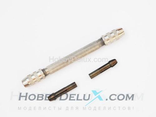 Минидрель ручная с двумя односторонними  цангами